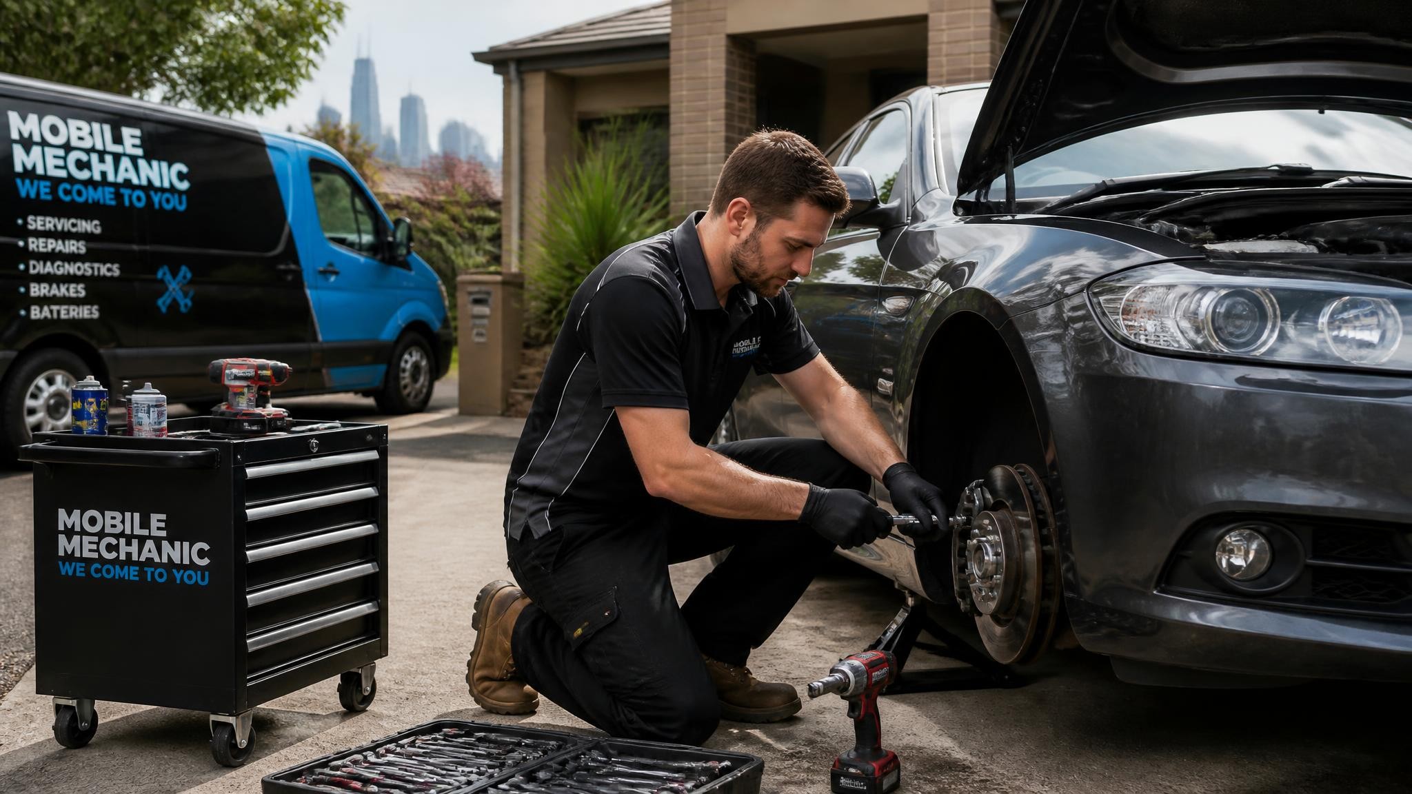 Mobile mechanic providing onsite vehicle services in Melbourne