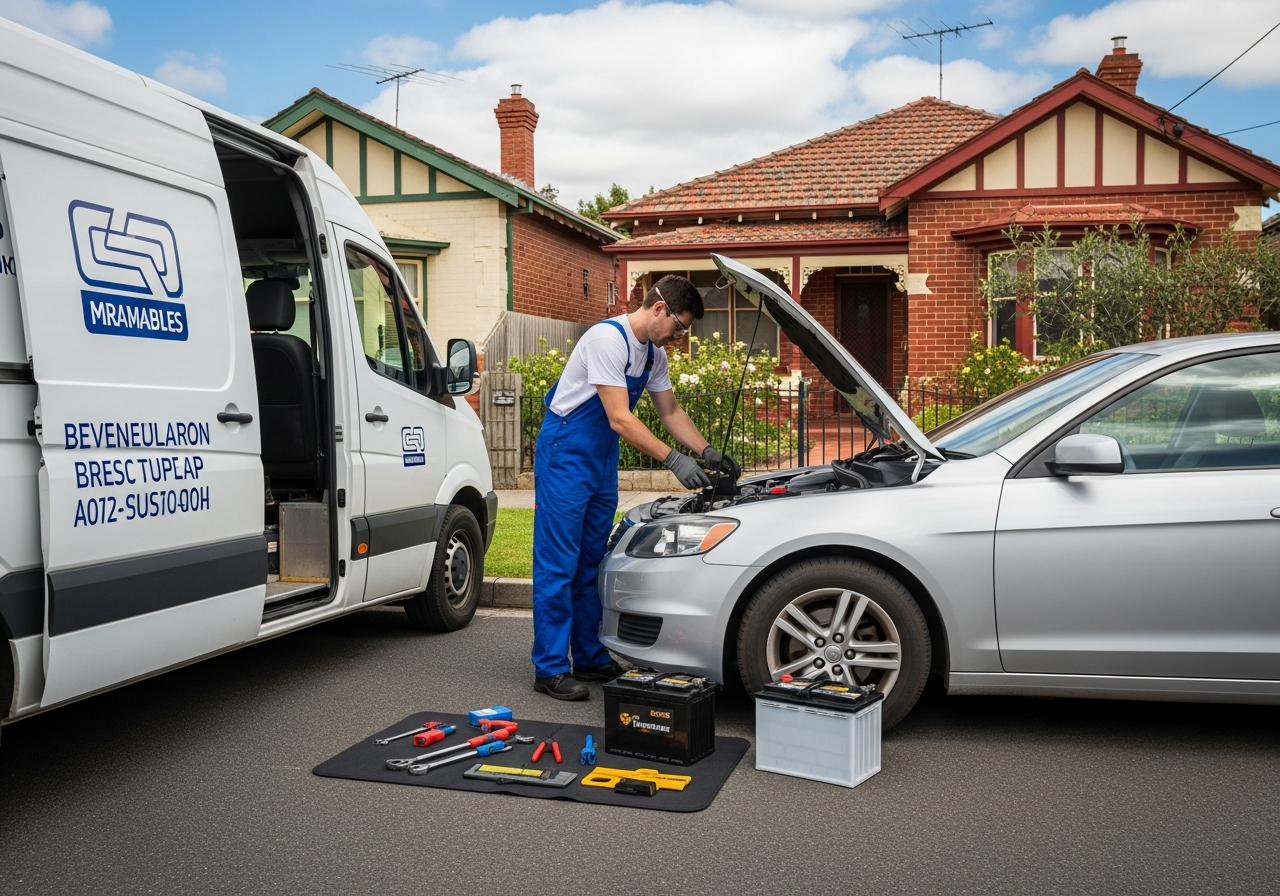 Mobile mechanic battery replacement