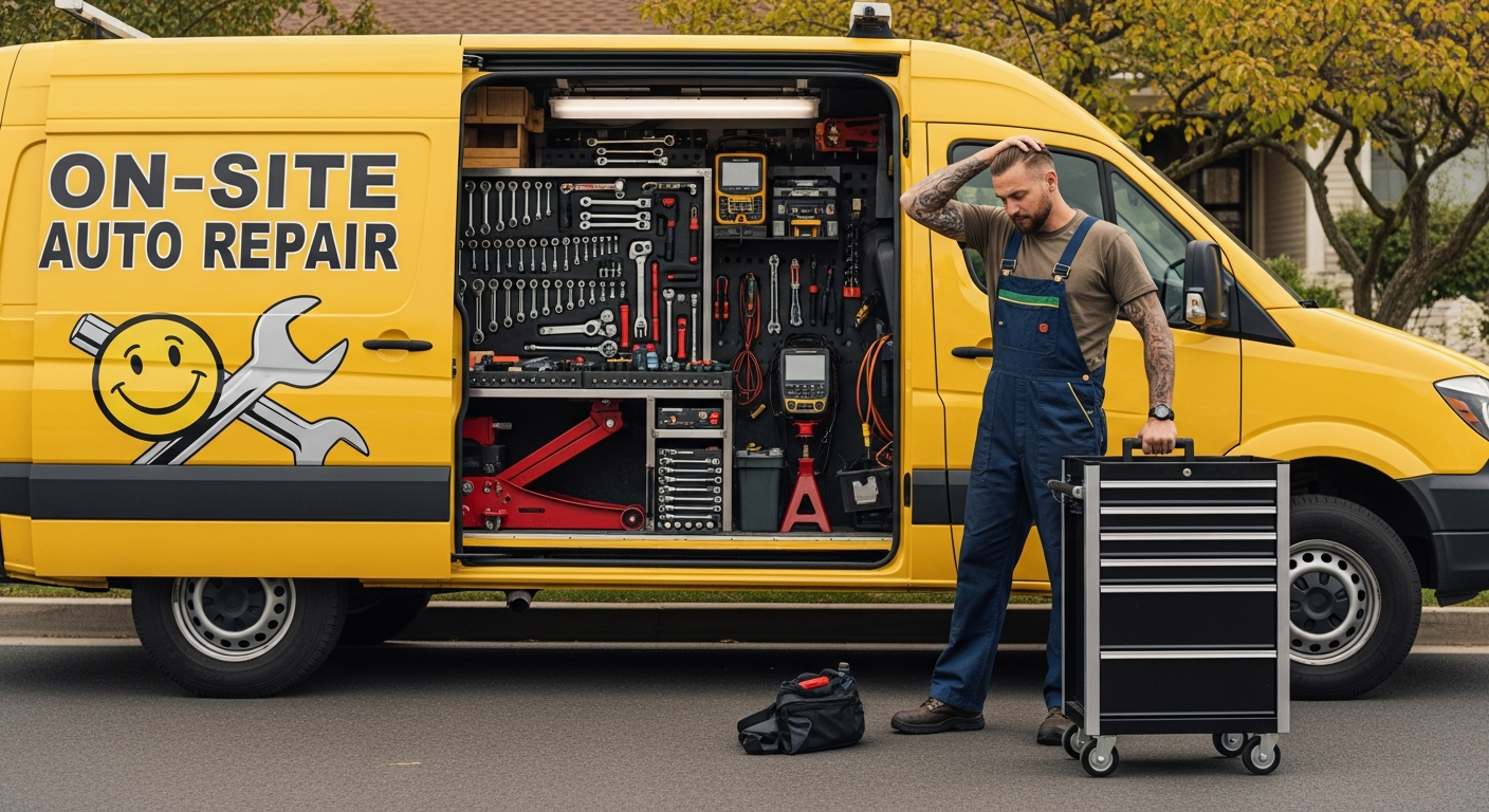 Weekend mobile mechanic van
